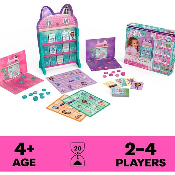 SALE!  Gabby’s Dollhouse, Tic Tac Toe Memory Match Bingo - Picture 2 of 4